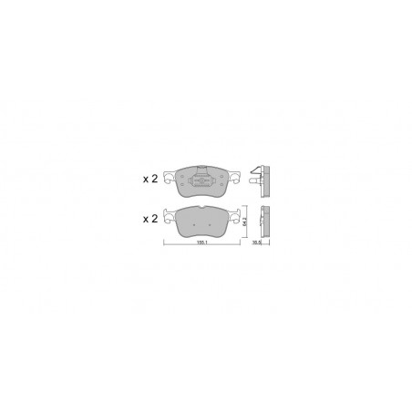 Plaquettes de frein GT2i Club Avant pour FORD Puma II (J2K) 2.0 T-GDi (JL72, JL74) 271cv 2019-09-01-