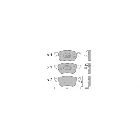 Plaquettes de frein GT2i Club Avant pour FORD Puma ST 1.5 EcoBoost 2019- Etriers de frein Ate