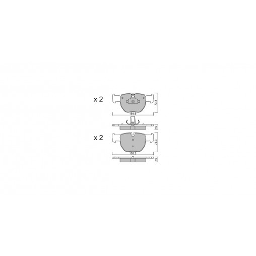 Plaquettes de frein GT2i Club Avant pour LAND ROVER Range Rover III (L322) 4.4 4x4 306cv 2002-03-01-2012-08-01