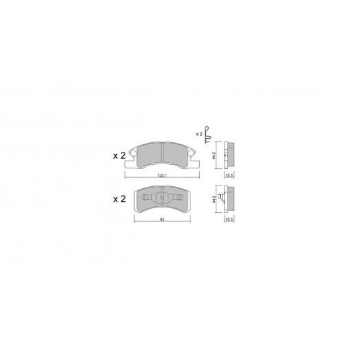 Plaquettes de frein GT2i Club Avant pour MITSUBISHI Mirage VI / Space Star Hatchback (A0_A) 1.0 VTEC (FK6) 130cv 2012-01-01- Plaquettes de frein GT2i Club Avant pour MITSUBISHI Mirage VI / Space Star Hatchback (A0_A) 1.0 VTEC (FK6) 130cv 2012-01-01-