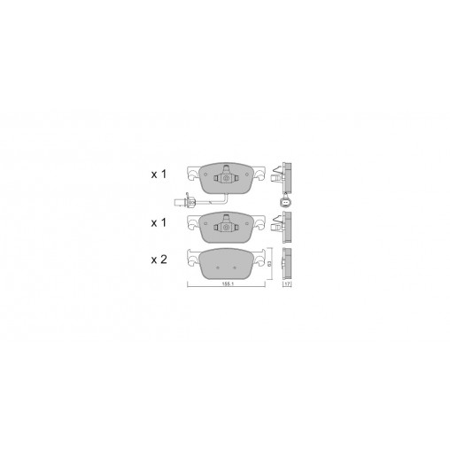 Plaquettes de frein GT2i Club Avant pour AUDI A4 V Avant (8W5, 8WD, B9) RS4 quattro 451cv 2015-08-01- Plaquettes de frein GT2i Club Avant pour AUDI A4 V Avant (8W5, 8WD, B9) RS4 quattro 451cv 2015-08-01-