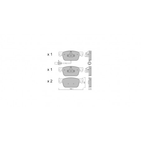 Plaquettes de frein GT2i Club Avant pour AUDI A4 V Avant (8W5, 8WD, B9) RS4 quattro 451cv 2015-08-01-