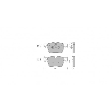 Plaquettes de frein GT2i Club Avant pour CITROEN Grand C4 Spacetourer (3A_, 3E_) 1.6 PureTech 180 181cv 2018-04-01-