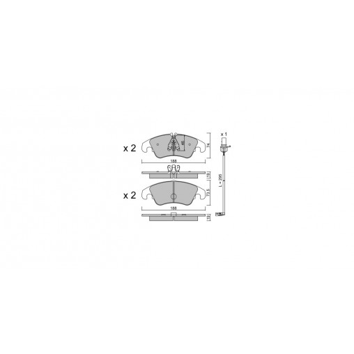 Plaquettes de frein GT2i Club Avant pour AUDI Q5 I (8RB) SQ5 TDI quattro 313cv 2008-11-01-2017-05-01 Plaquettes de frein GT2i Club Avant pour AUDI Q5 I (8RB) SQ5 TDI quattro 313cv 2008-11-01-2017-05-01