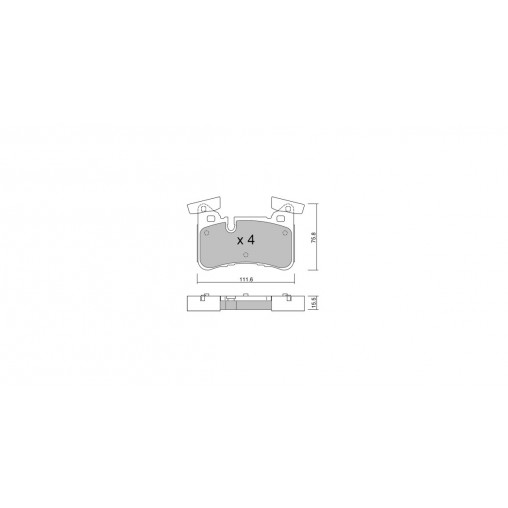 Plaquettes de frein GT2i Club Arrière pour MERCEDES BENZ Classe C III T-Model (S204) E 63 AMG 585cv 2007-08-01-2014-08-01