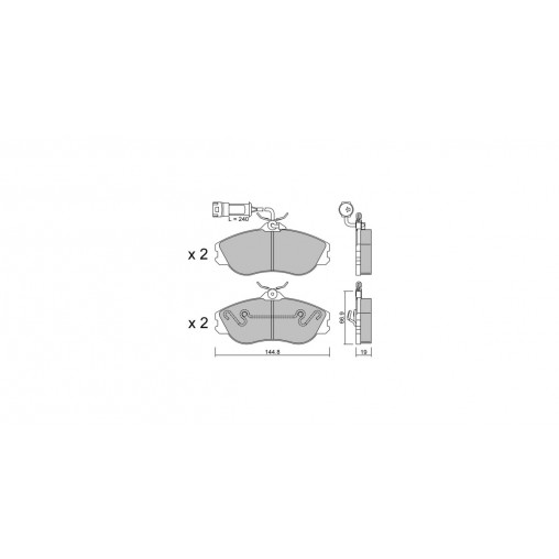 Plaquettes de frein GT2i Club Avant pour AUDI 200 II Avant (44, 44Q, C3) 2.1 20V Turbo 306cv 1983-09-01-1991-12-01 Plaquettes de frein GT2i Club Avant pour AUDI 200 II Avant (44, 44Q, C3) 2.1 20V Turbo 306cv 1983-09-01-1991-12-01