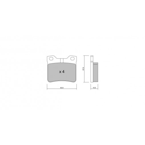 Plaquettes de frein GT2i Club Arrière pour PEUGEOT 607 (9D, 9U) 3.0 V6 24V 211cv 2000-02-01-2011-07-01