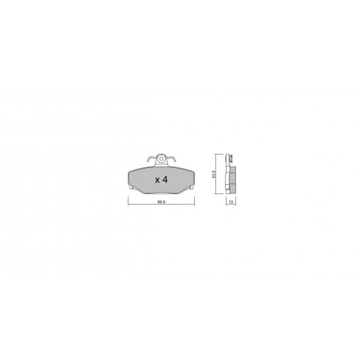 Plaquettes de frein GT2i Club Arrière pour VOLVO 780 (782) EV 262cv 1986-04-01-1990-11-01 Plaquettes de frein GT2i Club Arrière pour VOLVO 780 (782) EV 262cv 1986-04-01-1990-11-01