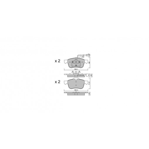 Plaquettes de frein GT2i Club Avant pour ALFA ROMEO 159 (939_) 2.2 JTS 185cv 2005-06-01-2012-12-01 Plaquettes de frein GT2i Club Avant pour ALFA ROMEO 159 (939_) 2.2 JTS 185cv 2005-06-01-2012-12-01