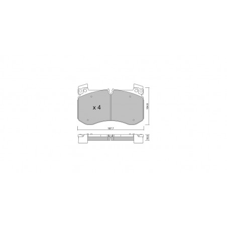 Plaquettes de frein GT2i Club Avant pour MERCEDES BENZ Classe G III (W463) AMG 63 4Matic+ EQ Boost (167.989) 612cv 2018-01-01-