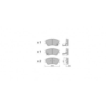 Plaquettes de frein GT2i Club Avant pour HYUNDAI Atos (MX)/ Amica/ Atoz 2.4 180cv 1997-01-01-2015-07-01