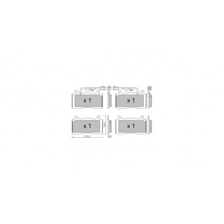 Plaquettes de frein GT2i Club Avant pour ALFA ROMEO Stelvio (949) 2.0i Q4 2016- Etriers de frein Brembo