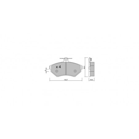 Plaquettes de frein GT2i Club Avant pour AUDI A4 I (8D2, B5) 1.8 quattro 126cv 1994-11-01-2001-12-01