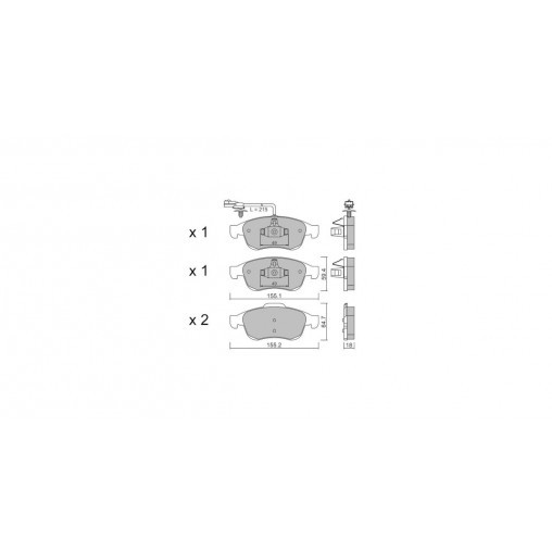 Plaquettes de frein GT2i Club Avant pour MERCEDES BENZ Classe T (W420) 2.0 TCe 220 221cv 2022-05-01-