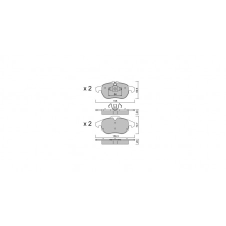 Plaquettes de frein GT2i Club Avant pour FIAT Croma II (194_) 1.9 D Multijet (194AXC1B, 194AXC12) 150cv 2005-06-01-2011-12-01