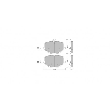 Plaquettes de frein GT2i Club Arrière pour MERCEDES BENZ GLC II (X254) AMG 63 S E Performance 4-matic 680cv 2022-06-01-