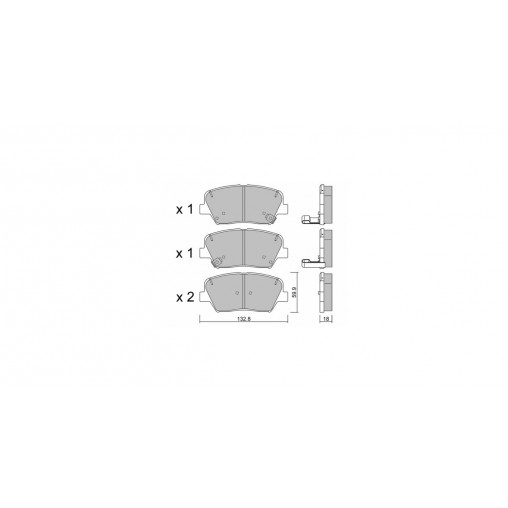 Plaquettes de frein GT2i Club Avant pour KIA Carens IV 2.0 300cv 2013-03-01- Plaquettes de frein GT2i Club Avant pour KIA Carens IV 2.0 300cv 2013-03-01-