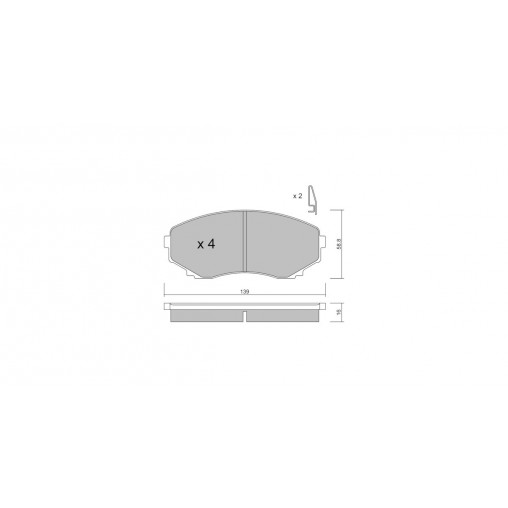 Plaquettes de frein GT2i Club Avant pour MAZDA MPV II (LW) 3.0 i V6 200cv 1999-09-01-2006-12-01