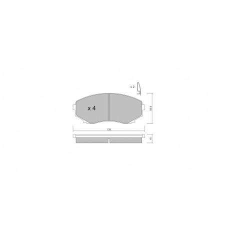 Plaquettes de frein GT2i Club Avant pour MAZDA MPV II (LW) 3.0 i V6 200cv 1999-09-01-2006-12-01
