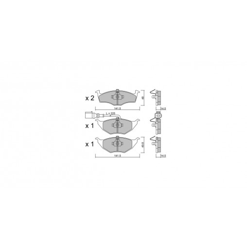Plaquettes de frein GT2i Club Avant pour AUDI A2 (8Z0) 1.8 T 20V 150cv 2000-02-01-2005-08-01 Plaquettes de frein GT2i Club Avant pour AUDI A2 (8Z0) 1.8 T 20V 150cv 2000-02-01-2005-08-01