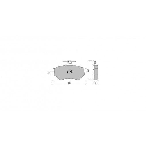 Plaquettes de frein GT2i Club Avant pour SEAT Cordoba I Vario (6K5) 1.8 G60 Limited 211cv 1996-01-01-2002-12-01