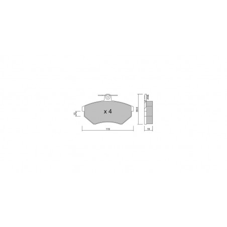 Plaquettes de frein GT2i Club Avant pour SEAT Cordoba I Vario (6K5) 1.8 G60 Limited 211cv 1996-01-01-2002-12-01