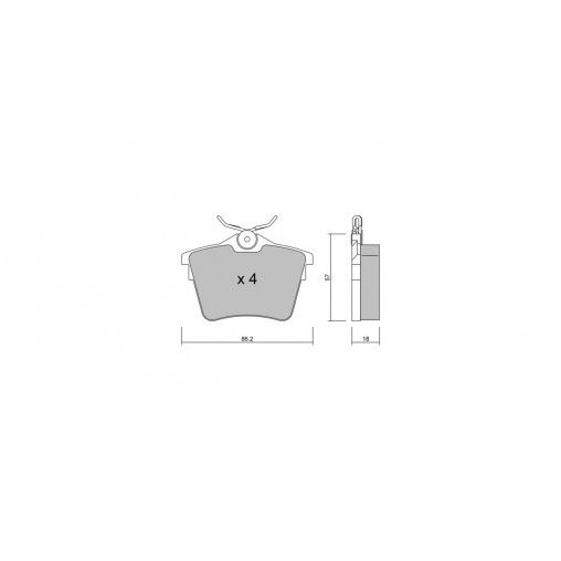Plaquettes de frein GT2i Club Arrière pour PEUGEOT 407 Coupe (6C_) 3.0 HDi 241cv 2005-10-01-