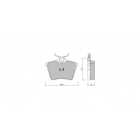 Plaquettes de frein GT2i Club Arrière pour PEUGEOT 407 Coupe (6C_) 3.0 HDi 241cv 2005-10-01-
