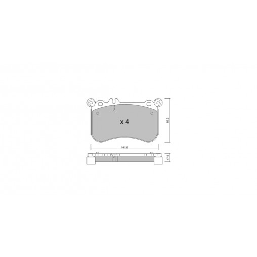 Plaquettes de frein GT2i Club Avant pour MERCEDES BENZ Classe S VI Coupe (C216) CL 500 4-matic 436cv 2006-05-01-2013-12-01