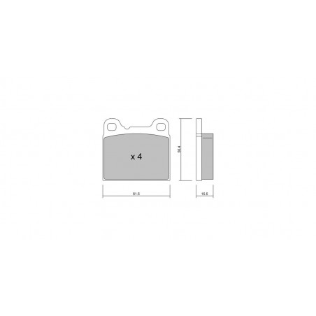 Plaquettes de frein GT2i Club Arrière pour VOLVO 760 Kombi (704, 765) 2.3 AWD 266cv 1982-01-01-1992-07-01