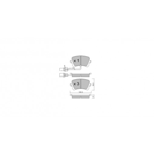 Plaquettes de frein GT2i Club Arrière pour AUDI Q3 I (8UB, 8UG) RS performance 2.5 quattro 368cv 2011-06-01-2019-12-01