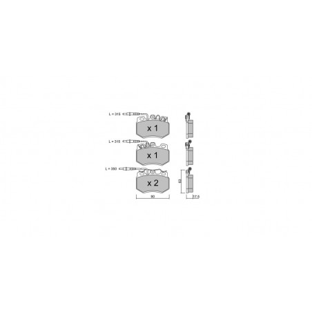 Plaquettes de frein GT2i Club Avant pour CITROEN ZX Break (N2) 1.8 T 20V Cupra 157cv 1993-10-01-1999-07-01