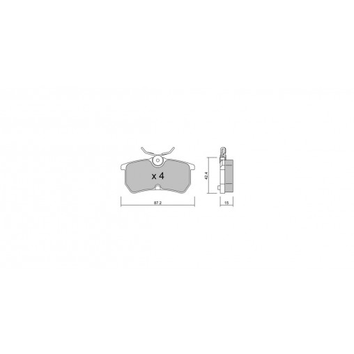 Plaquettes de frein GT2i Club Arrière pour FORD Focus 2.0i 16V Turbo RS 1998-04 - Etriers de frein Girling