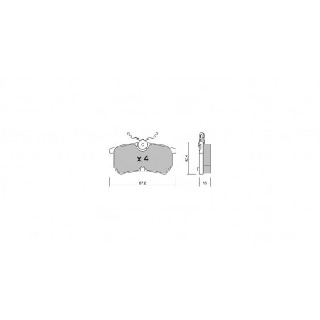 Plaquettes de frein GT2i Club Arrière pour FORD Focus 2.0i 16V Turbo RS 1998-04 - Etriers de frein Girling