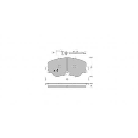 Plaquettes de frein GT2i Club Avant pour VOLKSWAGEN Golf VIII 2.0 GTI/TDI/TSI/R (Disc 356mm) 2019- Etriers de frein Trw