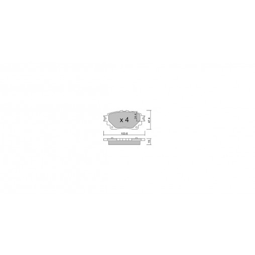 Plaquettes de frein GT2i Club Arrière pour TOYOTA Yaris V Cross (MXP_) 2.8 (GDH303) 177cv 2020-09-01- Plaquettes de frein GT2i Club Arrière pour TOYOTA Yaris V Cross (MXP_) 2.8 (GDH303) 177cv 2020-09-01-