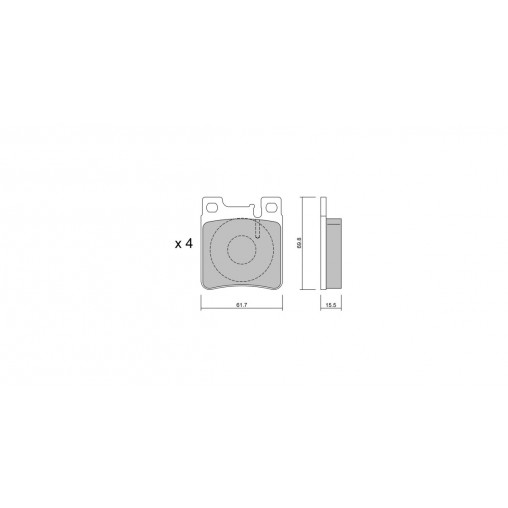 Plaquettes de frein GT2i Club Arrière pour MERCEDES BENZ CLK II (C209) 55 AMG 476cv 2002-06-01-2009-05-01