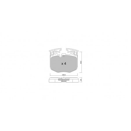Plaquettes de frein GT2i Club Avant pour BMW Serie 3 (G20-G21-G28-G80-G81) M340i 2018- Etriers de frein Brembo