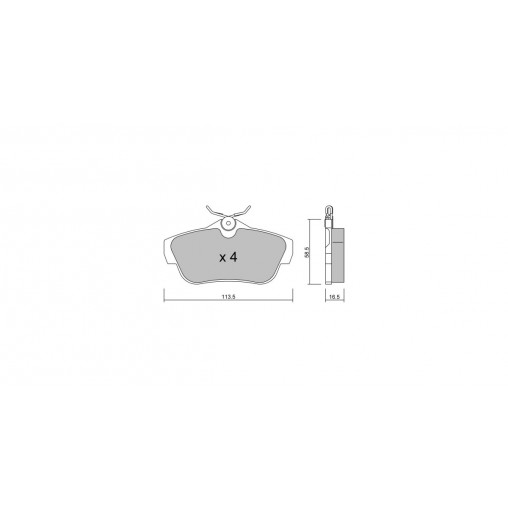 Plaquettes de frein GT2i Club Arrière pour PEUGEOT Expert Tepee (VF3X_) 3.6 4WD 286cv 2007-01-01-