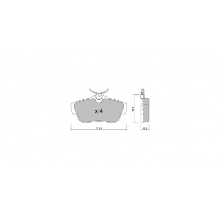 Plaquettes de frein GT2i Club Arrière pour PEUGEOT Expert Tepee (VF3X_) 3.6 4WD 286cv 2007-01-01-