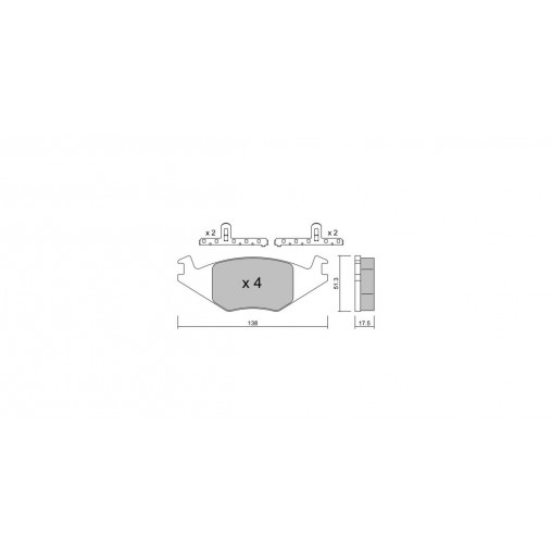 Plaquettes de frein GT2i Club Avant pour SEAT Ibiza II (6K1) 3.0 185cv 1993-03-01-2002-05-01 Plaquettes de frein GT2i Club Avant pour SEAT Ibiza II (6K1) 3.0 185cv 1993-03-01-2002-05-01