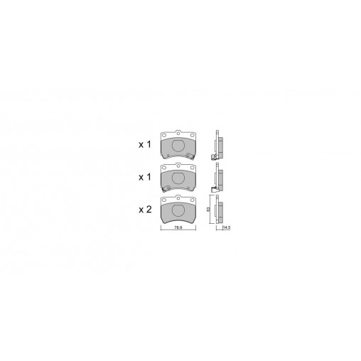 Plaquettes de frein GT2i Club Avant pour MAZDA 121 I (DA) 2.0 CVVT 139cv 1976-01-01-1991-06-01