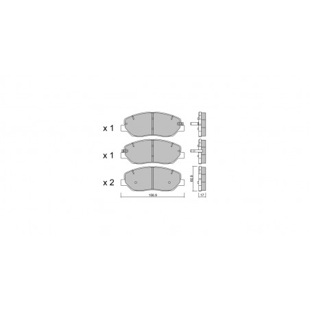Plaquettes de frein GT2i Club Avant pour HYUNDAI Santa Fe II (CM) 3.5 4WD 286cv 2005-01-01-2012-12-01