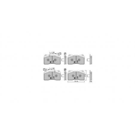 Plaquettes de frein GT2i Club Avant pour ALFA ROMEO Giulietta III (940_) 3.0 D 275cv 2010-04-01-2020-12-01