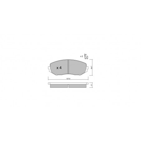 Plaquettes de frein GT2i Club Avant pour SUZUKI Grand Vitara II (JT, TE, TD)/ Grand Escudo 3.6 4WD 252cv 2005-04-01-