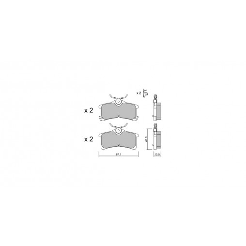 Plaquettes de frein GT2i Club Arrière pour TOYOTA Avensis I Liftback (_T22_) 2.0 VVTi (AZT250_) 155cv 1997-09-01-2003-02-01 Plaquettes de frein GT2i Club Arrière pour TOYOTA Avensis I Liftback (_T22_) 2.0 VVTi (AZT250_) 155cv 1997-09-01-2003-02-01