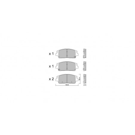 Plaquettes de frein GT2i Club Avant pour HYUNDAI Santa Fe IV (TM, TMA) 2.5 AWD 282cv 2018-02-01-
