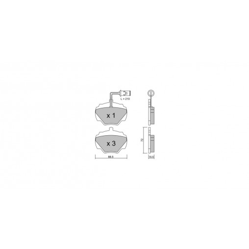 Plaquettes de frein GT2i Club Arrière pour LAND ROVER Range Rover I 4.3 Vogue LSE 4x4 203cv 1969-10-01-1996-04-01 Plaquettes de frein GT2i Club Arrière pour LAND ROVER Range Rover I 4.3 Vogue LSE 4x4 203cv 1969-10-01-1996-04-01