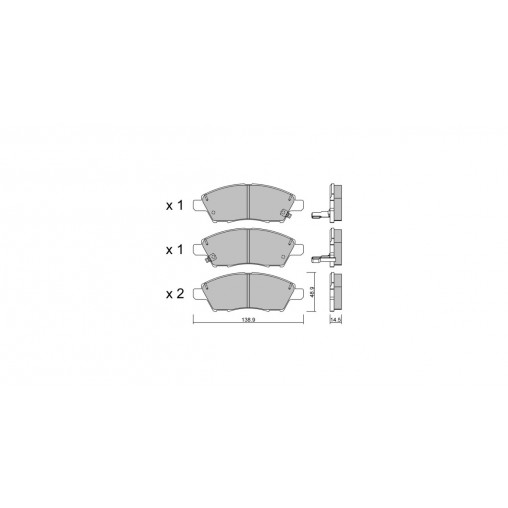 Plaquettes de frein GT2i Club Avant pour NISSAN Note II (E12) 1.6 NISMO S 141cv 2012-08-01-