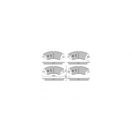 Plaquettes de frein GT2i Club Avant pour LAND ROVER Discovery IV (L319) 5.0 4x4 510cv 2009-09-01-2018-12-01